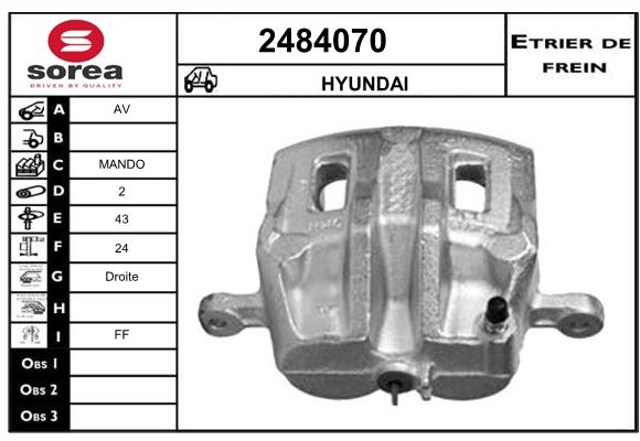 Estribo de freno SEEAC 4484070