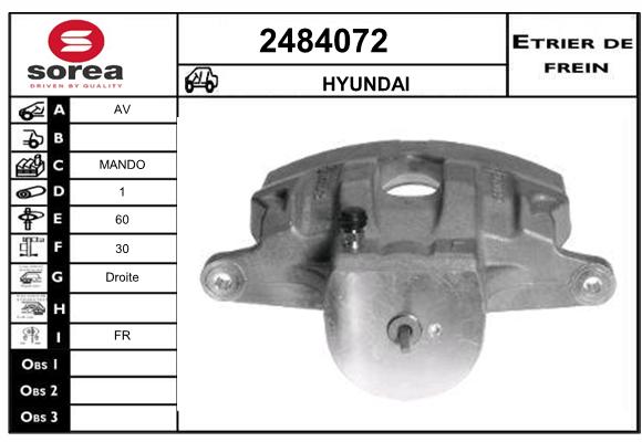 Estribo de freno SEEAC 4484072