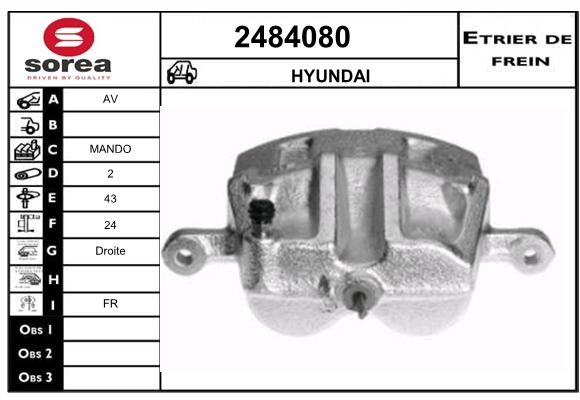 Estribo de freno SEEAC 4484080