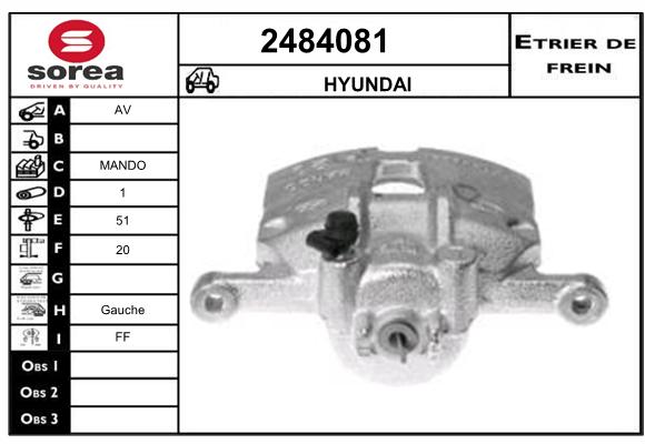 Estribo de freno SEEAC 4484081