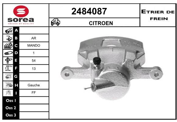 Estribo de freno SEEAC 4484087