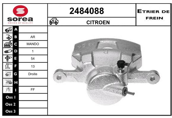 Estribo de freno SEEAC 4484088