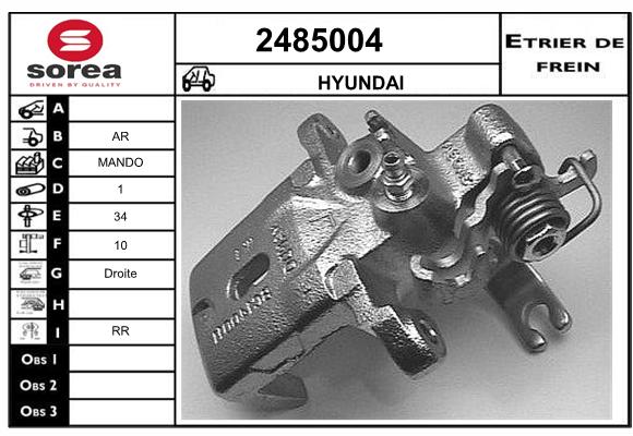 Estribo de freno SEEAC 4485004