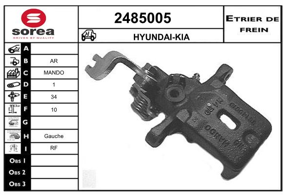 Estribo de freno SEEAC 4485005