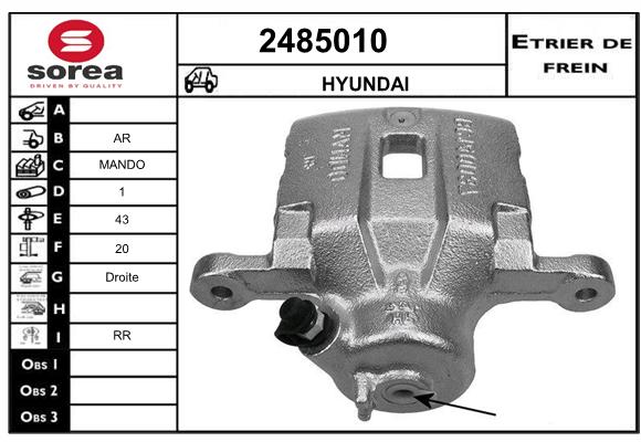 Estribo de freno SEEAC 4485010