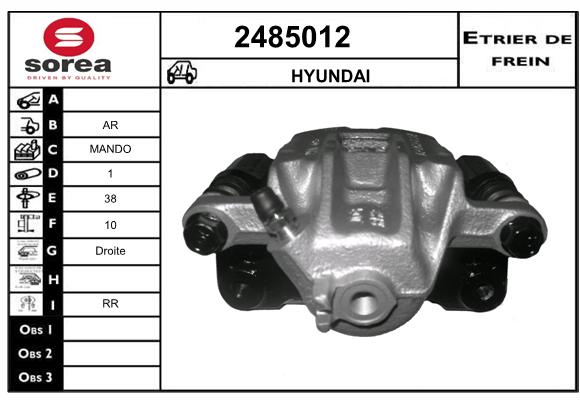 Estribo de freno SEEAC 4485012