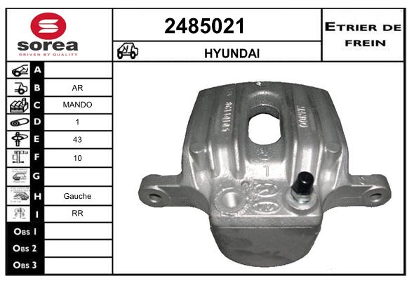 Estribo de freno SEEAC 4485021