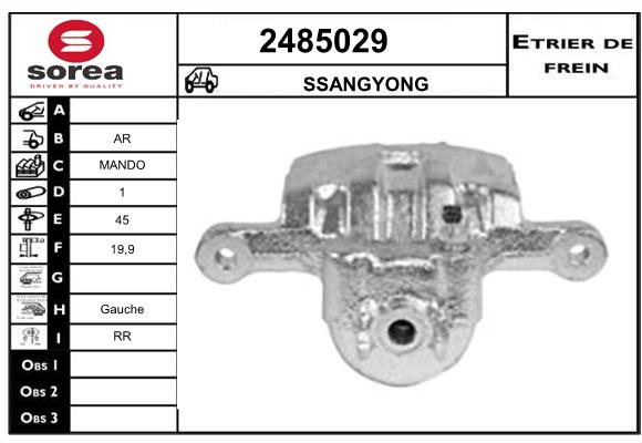 Estribo de freno SEEAC 4485029