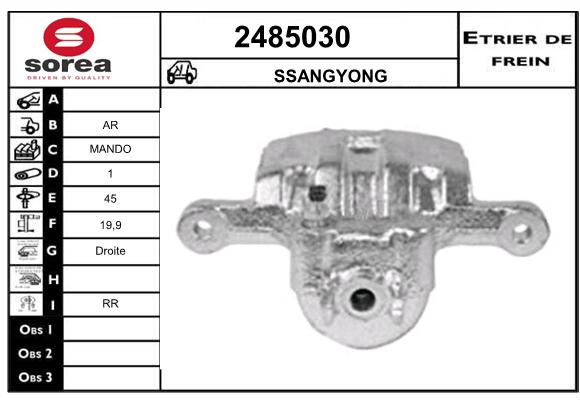 Estribo de freno SEEAC 4485030