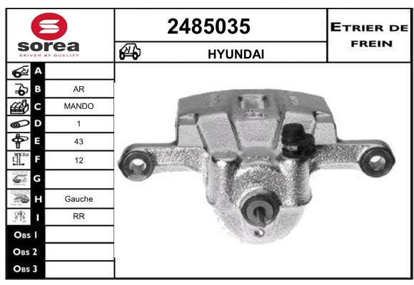 Estribo de freno SEEAC 4485035