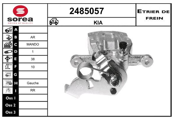 Estribo de freno SEEAC 4485057