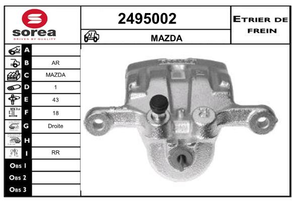 Estribo de freno SEEAC 4495002