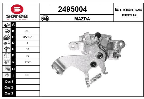 Estribo de freno SEEAC 4495004