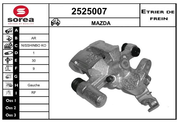 Estribo de freno SEEAC 4525007