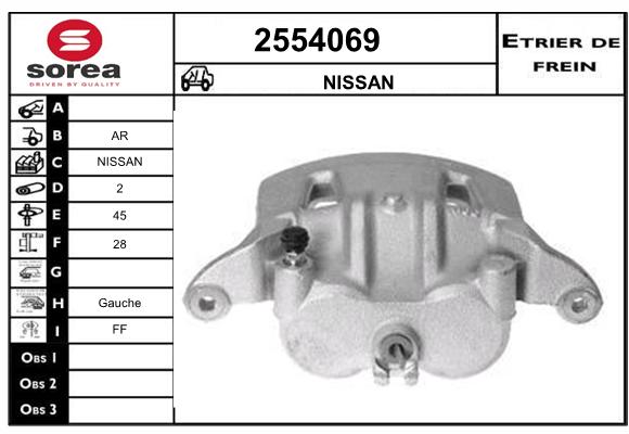 Estribo de freno SEEAC 4554069