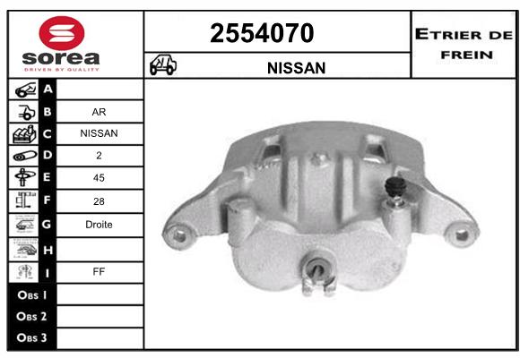 Estribo de freno SEEAC 4554070