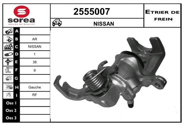 Estribo de freno SEEAC 4555007