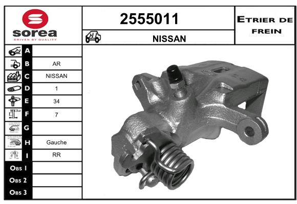 Estribo de freno SEEAC 4555011