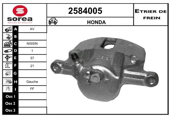 Estribo de freno SEEAC 4584005