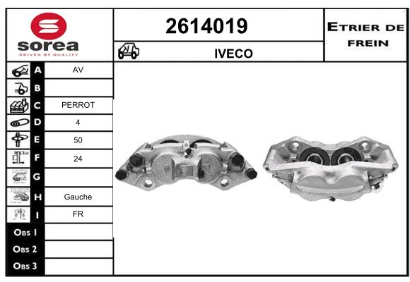 Estribo de freno SEEAC 4614019