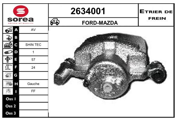 Estribo de freno SEEAC 4634001