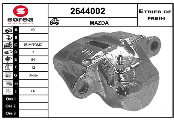 Estribo de freno SEEAC 4644002