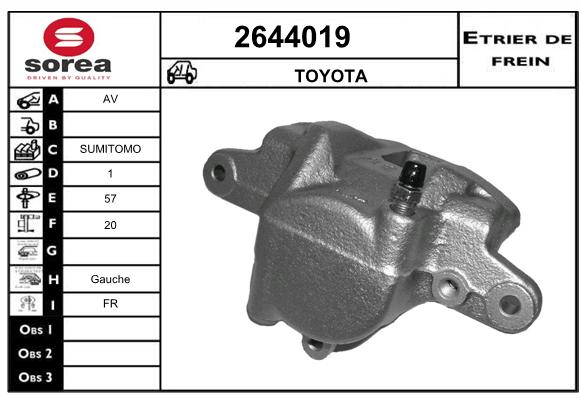 Estribo de freno SEEAC 4644019