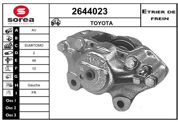 Estribo de freno SEEAC 4644023