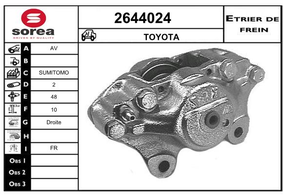 Estribo de freno SEEAC 4644024