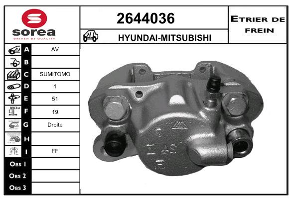 Estribo de freno SEEAC 4644036