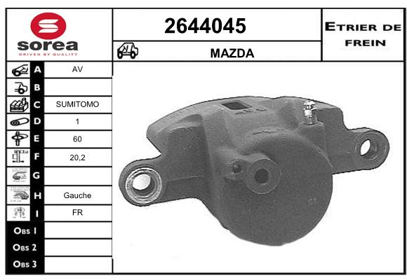 Estribo de freno SEEAC 4644045