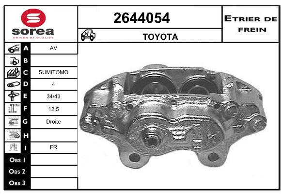 Estribo de freno SEEAC 4644054