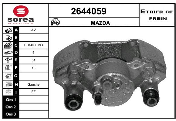 Estribo de freno SEEAC 4644059