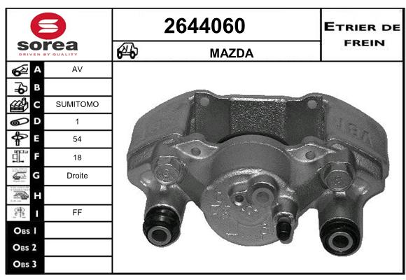 Estribo de freno SEEAC 4644060