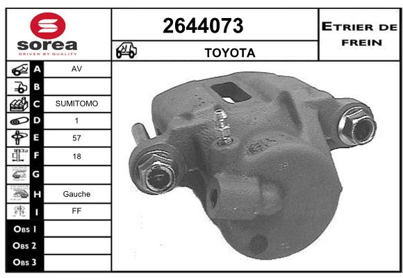 Estribo de freno SEEAC 4644073