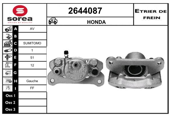 Estribo de freno SEEAC 4644087