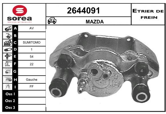 Estribo de freno SEEAC 4644091