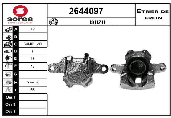 Estribo de freno SEEAC 4644097