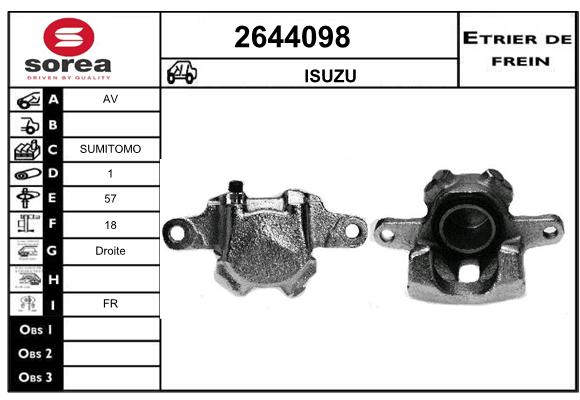 Estribo de freno SEEAC 4644098