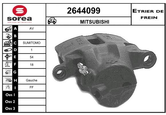 Estribo de freno SEEAC 4644099