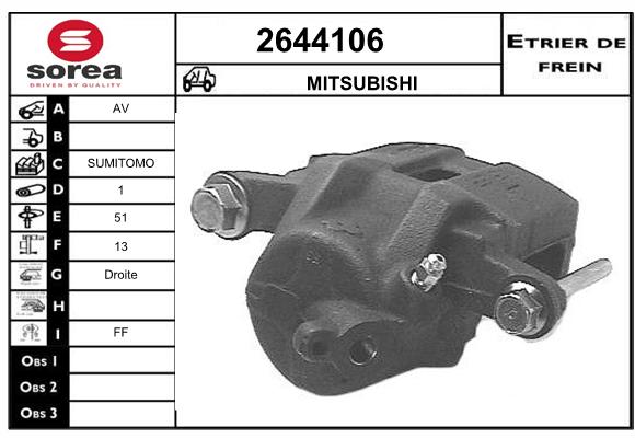 Estribo de freno SEEAC 4644106