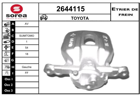 Estribo de freno SEEAC 4644115