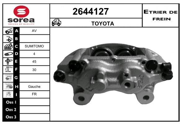 Estribo de freno SEEAC 4644127