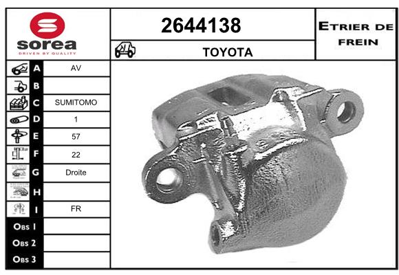 Estribo de freno SEEAC 4644138