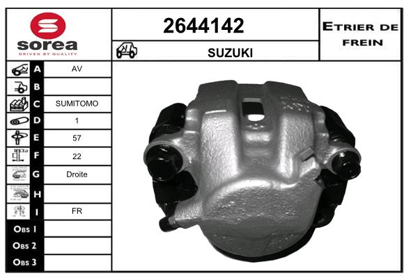 Estribo de freno SEEAC 4644142