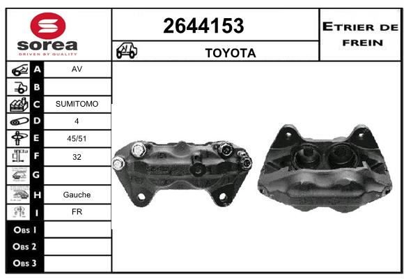 Estribo de freno SEEAC 4644153