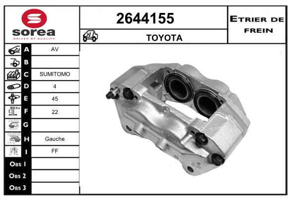 Estribo de freno SEEAC 4644155