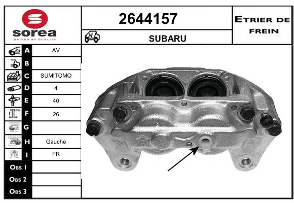 Estribo de freno SEEAC 4644157