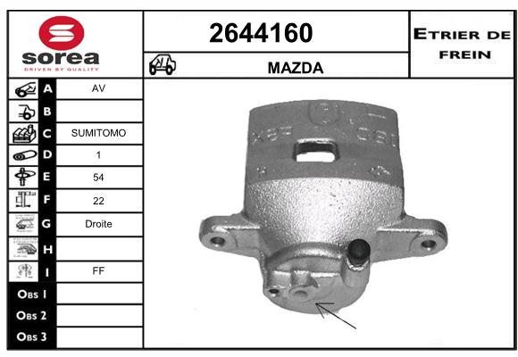 Estribo de freno SEEAC 4644160