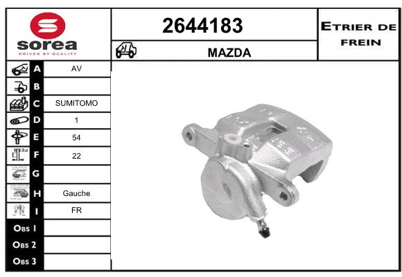 Estribo de freno SEEAC 4644183